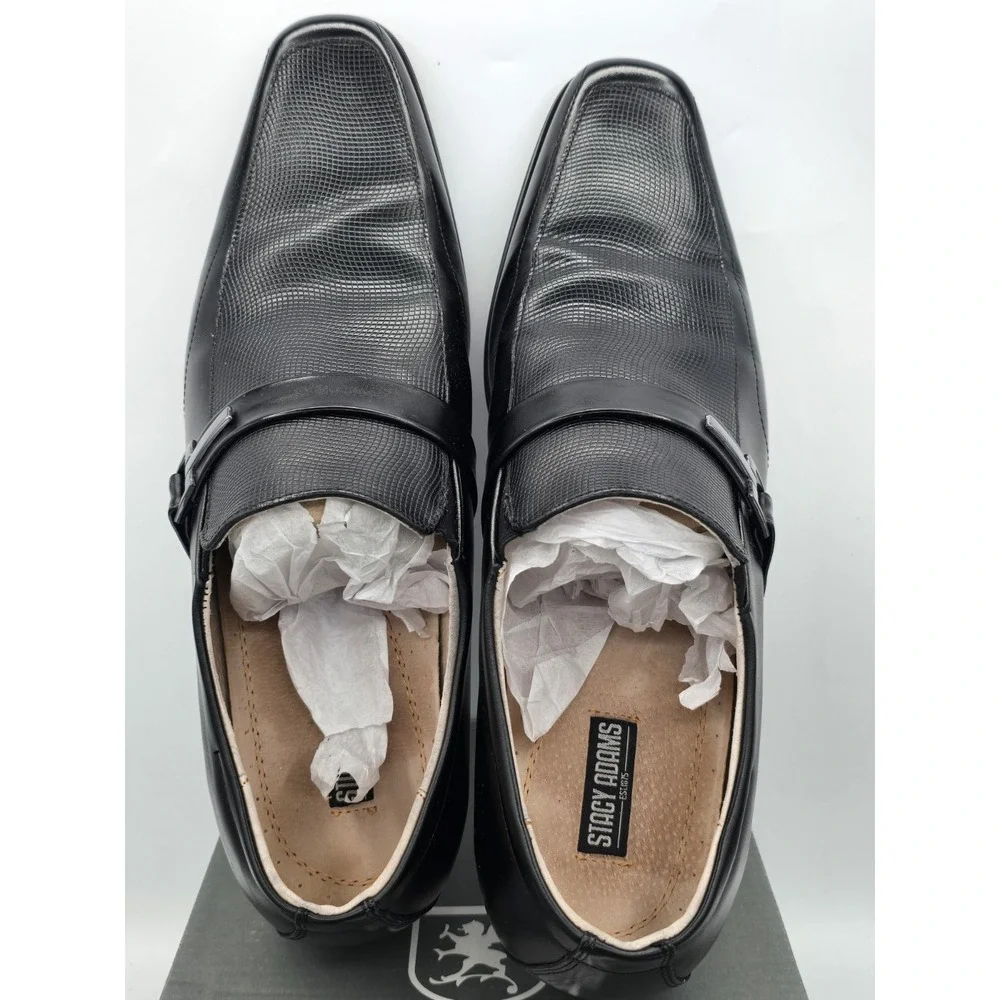 Stacy Adams Beau Men's Dress Shoes Cognac Moc Toe Leather‎ 24692-001 Sz 13 M